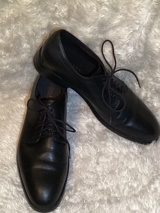 Cole Haan flexcraft Black Leather Lace-Up Derbys shoes size 10.5 main image 8